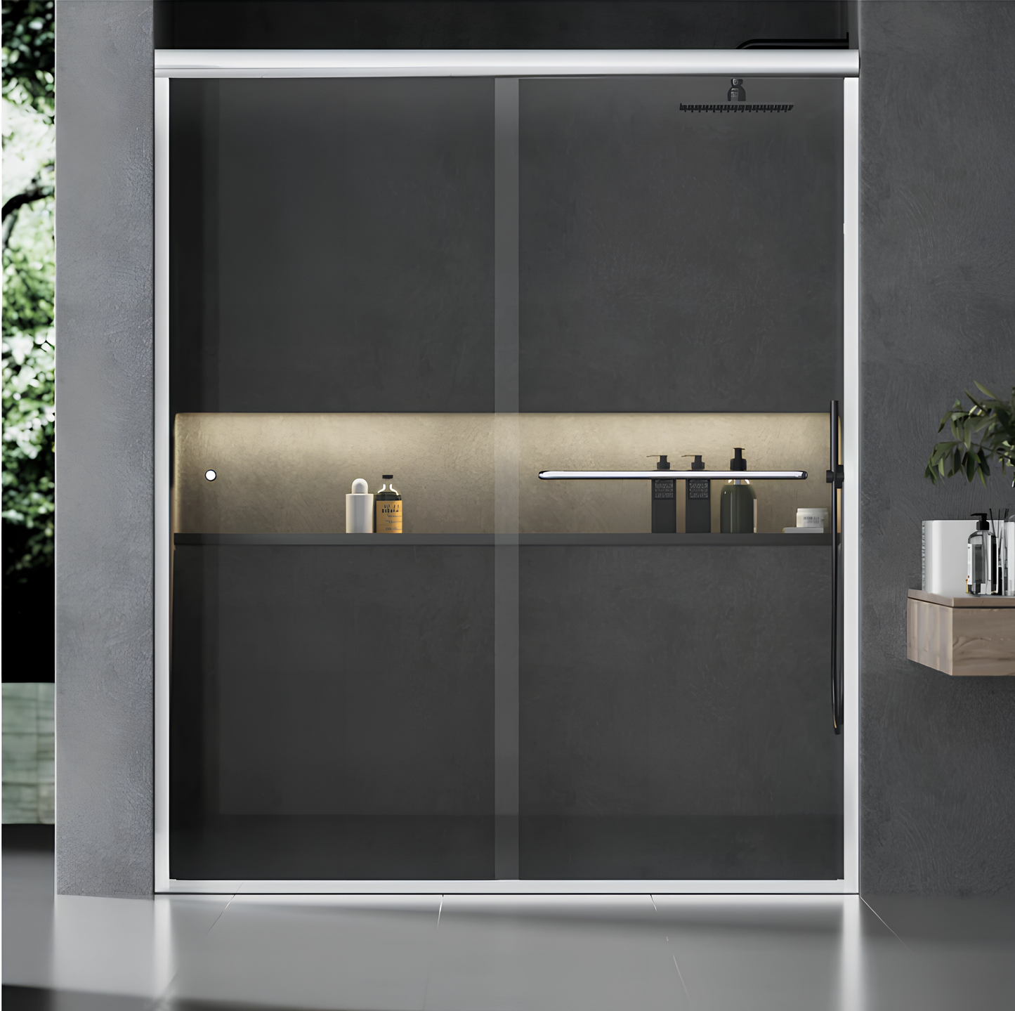 Semi Frameless In-line sliding Doors - On Sale!