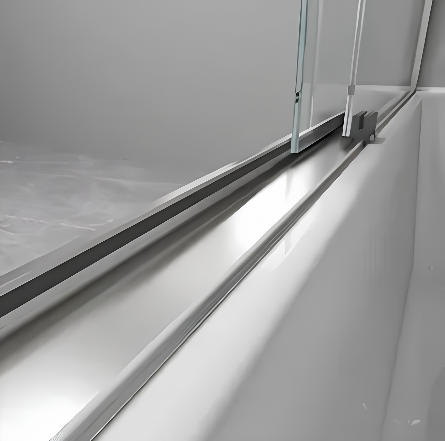 Semi Frameless In-line sliding Doors - On Sale!